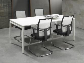 Bureau- vergadertafel Quartet White 200x100cm