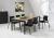 Bureau- vergadertafel Quartet Black 200x100cm 2501